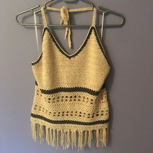 Crocheted halter top